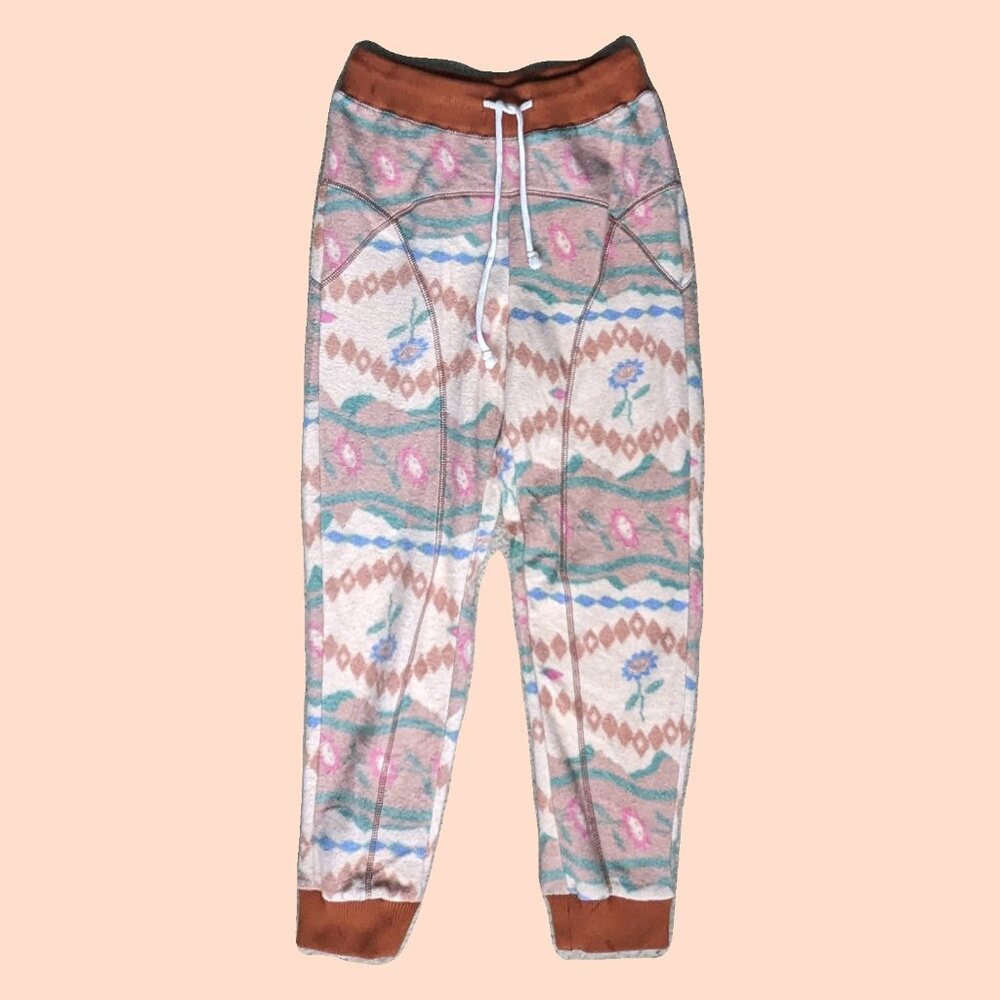 Urban Outfitters Out From Under Boho Floral Fleece Joggers Size XS Preowned